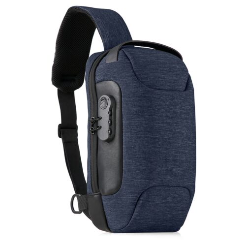 Mochila de Ombro USB Anti-Furto-AZUL-S2502HK-8